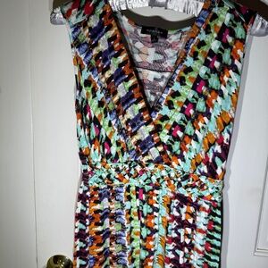 Multi-colored Warm weather Maxi